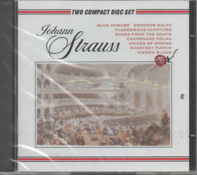 Johann Strauss NEU 2CDs Blue Danube Emperor Waltz Fledermaus Radetzky Marsch