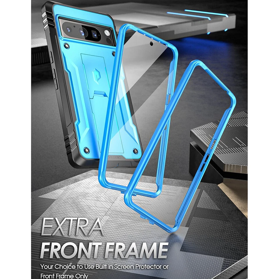 适用于谷歌 Pixel 8/ 7/ 6/ 9 Pro 系列保护壳 全身 坚固 防震 保护套 — 第 4/4 张图片