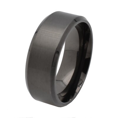Ring Edelstahl schwarz mattiert W 63, Ø 20,2 mm 21040