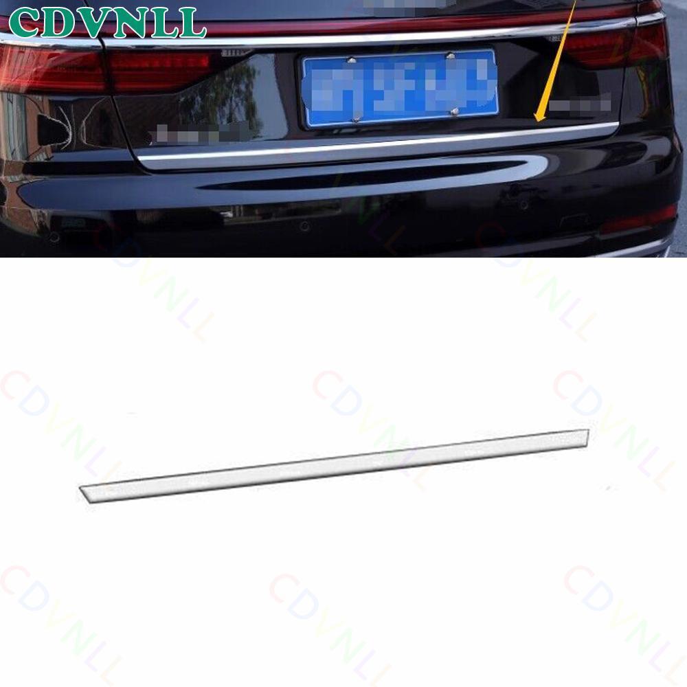 Audi A8 S8 2019-2024 Chrome Silver Rear Tailgate Trunk Lid Strip Trim