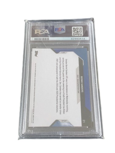 2020-21 Topps Now Election #21 Bernie Sanders PSA 10 GEM MINT - Picture 21 of 24