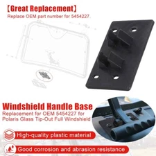 For Polaris Windshield Handle Base Bracket For Glass Tip-Out Full Windshield ABS