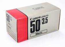 CANON BOX ONLY FOR 50/3.5 CANON FD MACRO/183995