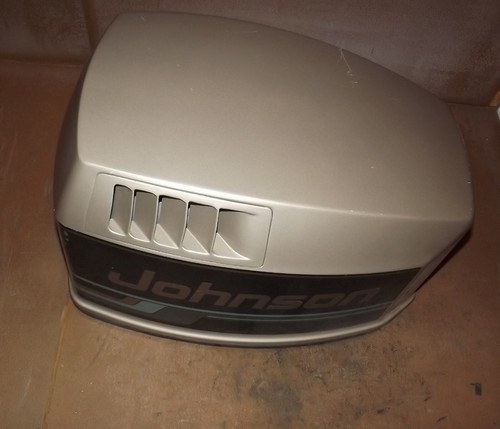 NOS Johnson 115HP V4 Motor Cover Cowl Hood PN 0437830 (green) - Picture 4 of 7