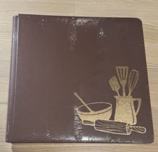 Creative Memories 12x12 Cookie Exchange Recipe Baking Scrapbook Album Burgundy