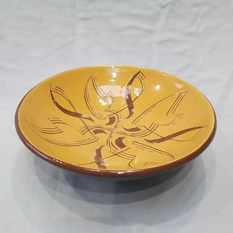 Brown Star Bowl Beautiful decorative Bowl Ceramic Pottery Stylized Star