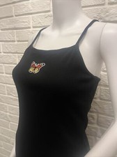 NWOT Wild Fable Dress Black Ribbed Stretch Size M Butterfly Summer Cute