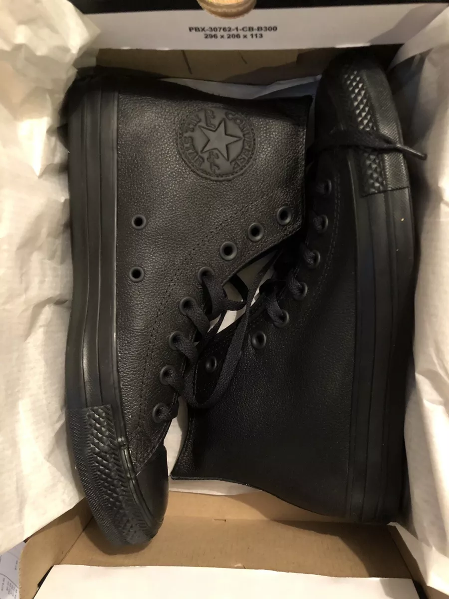 Converse Chuck All Star Hi Trainers Mono Black MEN'S 9/WOMEN'S | eBay