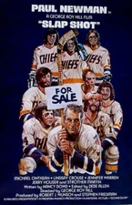 SLAP SHOT ROLLED MOVIE POSTER PAUL NEWMAN 23x35 ICE HOCKEY CHARLESTOWN CHIEFS 77