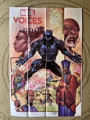 Marvel's Voices Wakanda Forever #1  24'' x 36'' Folded Poster Ken Lashley New  