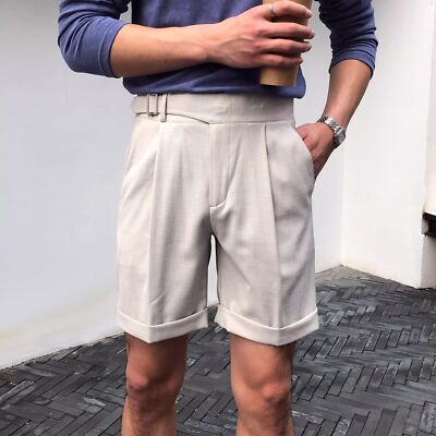 Summer Fashion Men Dress Shorts Shorts Neapolitan Suit Shorts Fashion | eBay Summer Fashion Men Dress Shorts Shorts Neapolitan Suit Shorts Fashion | eBay