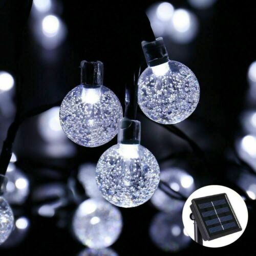 LED SOLAR POWERED RETRO BULB STRING LIGHTS GARDEN OUTDOOR FAIRY SUMMER LAM - Picture 9 of 11