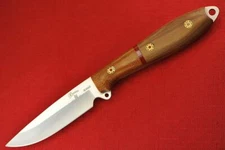 Busse Custom Short 3.5" Elmax Steak Knife .094" Elmax, Canvas G-rexed Walnut 