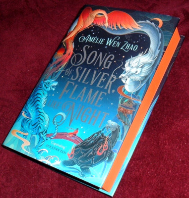 SONG OF SILVER, FLAME LIKE NIGHT - AMELIE WEN ZHAO..HB EX SIGNED 1st ED SPRAYED
