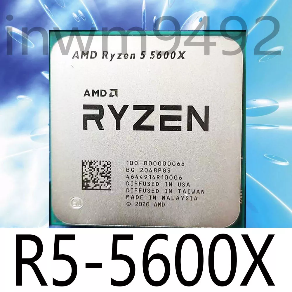 AMD Ryzen 5 5600X R5-5600X 3.7GHz 6Core 12Thr Socket AM4 65W CPU Processor