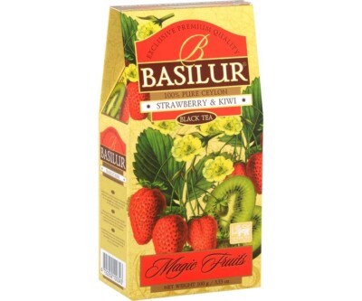 Basilur Strawberry and Kiwi Premium Ceylon Tea 100g