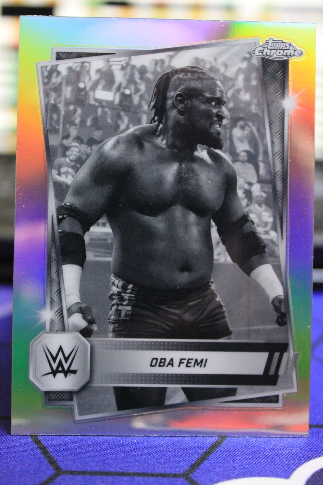 2025 Topps Chrome WWE Oba Femi Sepia Refractor