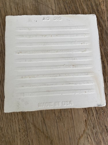 Vintage American Olean Ceramic tile NEW NOS beige Gold Mist Gloss LOT 4 pieces - Picture 3 of 7