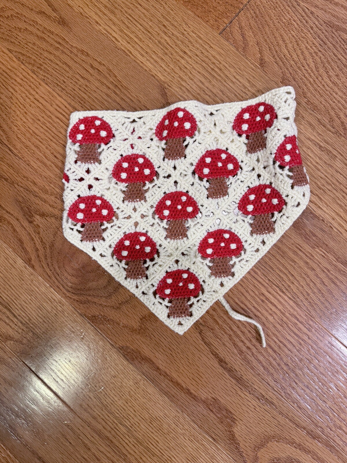 Crochet Head Scarf Boho Mushrooms By Sunday State Festival Hippie