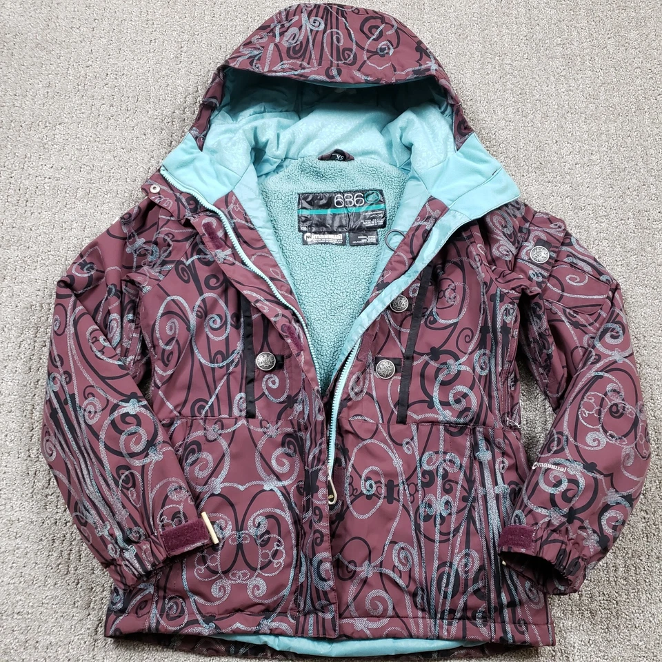 686 Chaqueta Mujer XS Manual Púrpura Snowboard Invierno Deportes Forrada de Vellón Foto 3 de 4