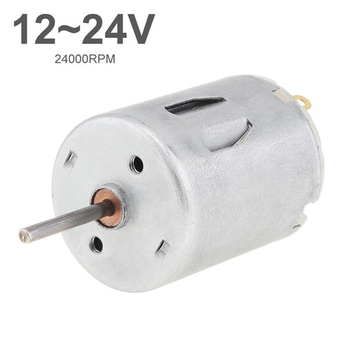 2x R280 Motor DC 12-24V 24000 RPM Alta Velocidad Micro Motor para Hágalo Usted Mismo Juguetes Ventilador Reparación - Imagen 3 de 12