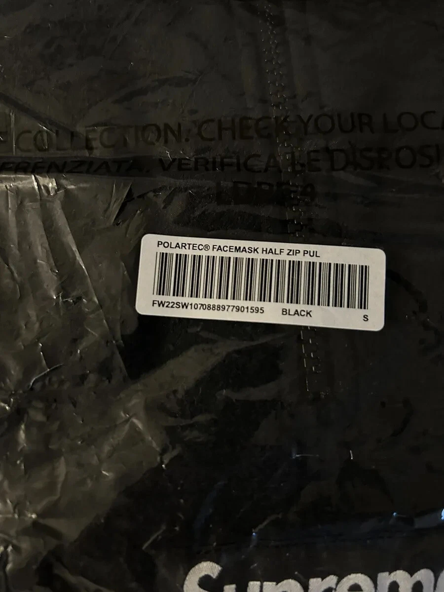 Supreme x Polartec Half Zip Pullover Face Mask