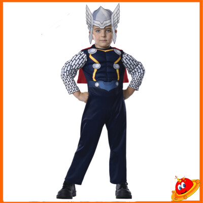Costume Carnevale Ragazzo Bambino Thor Dio del Tuono Baby Bebè Tg