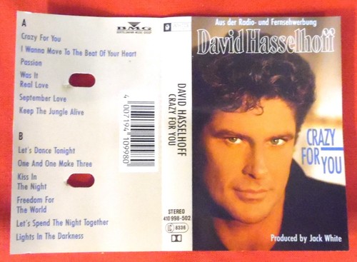 MC: David Hasselhoff , Crazy For You , BMG 410998-502 , 1990 , Germany - Foto 5 di 6