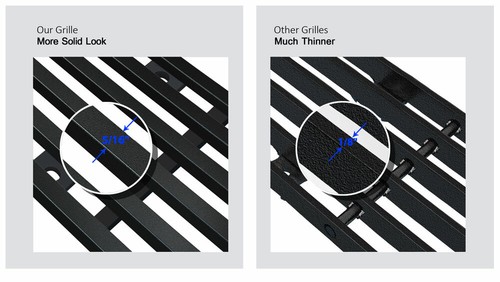 Fits 2007-2013 Chevy Silverado 1500 Black Billet Grille Grill Insert Combo - Picture 5 of 7