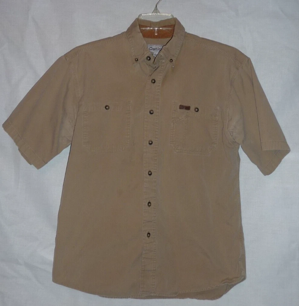 tan carhartt shirt