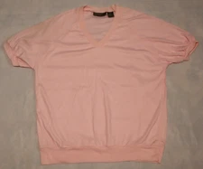 Vintage GITANO womens short sleeve pink top size 40 (20W)