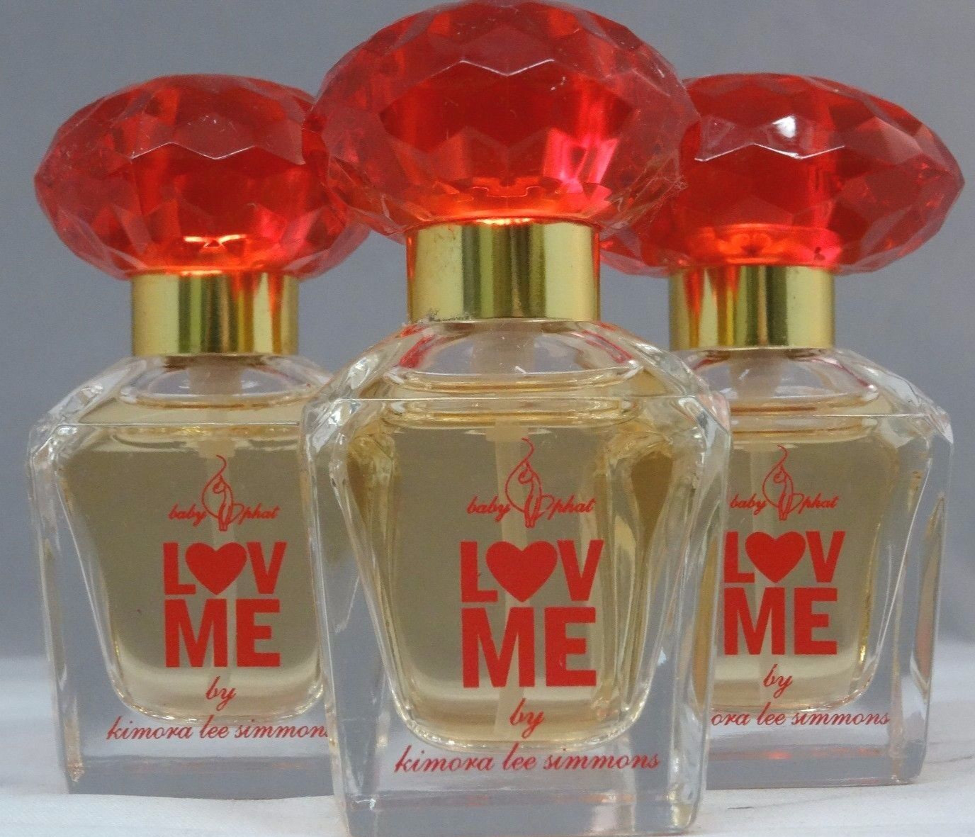 BABY PHAT - LOT OF 3 - LOV ME - EAU DE TOILETTE SPRAY - 0.5 OZ. -  NEW NO BOXES