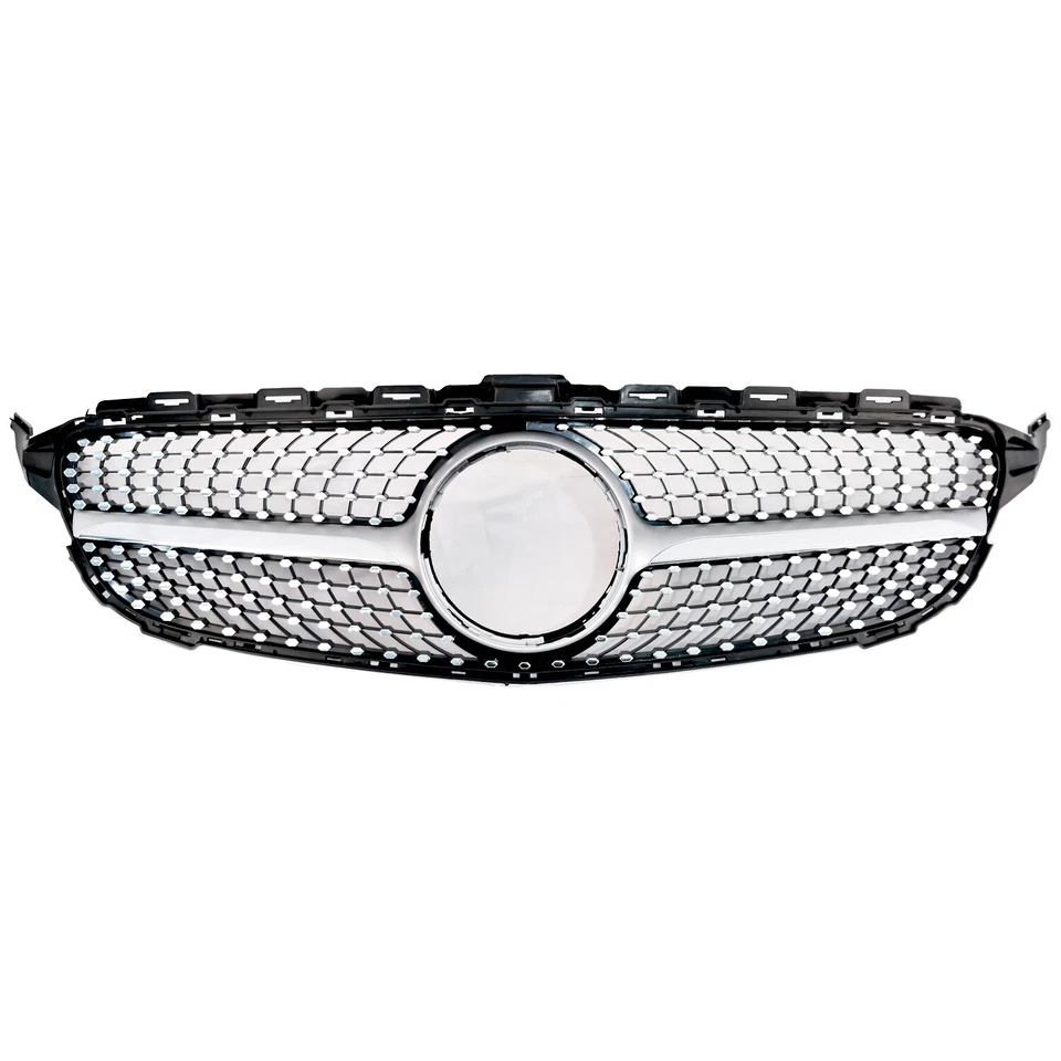 Front Upper Grill For 2015-2018 Mercedes Benz W205 C350 C250 C300 C200 Grille - Imagem 2 de 4