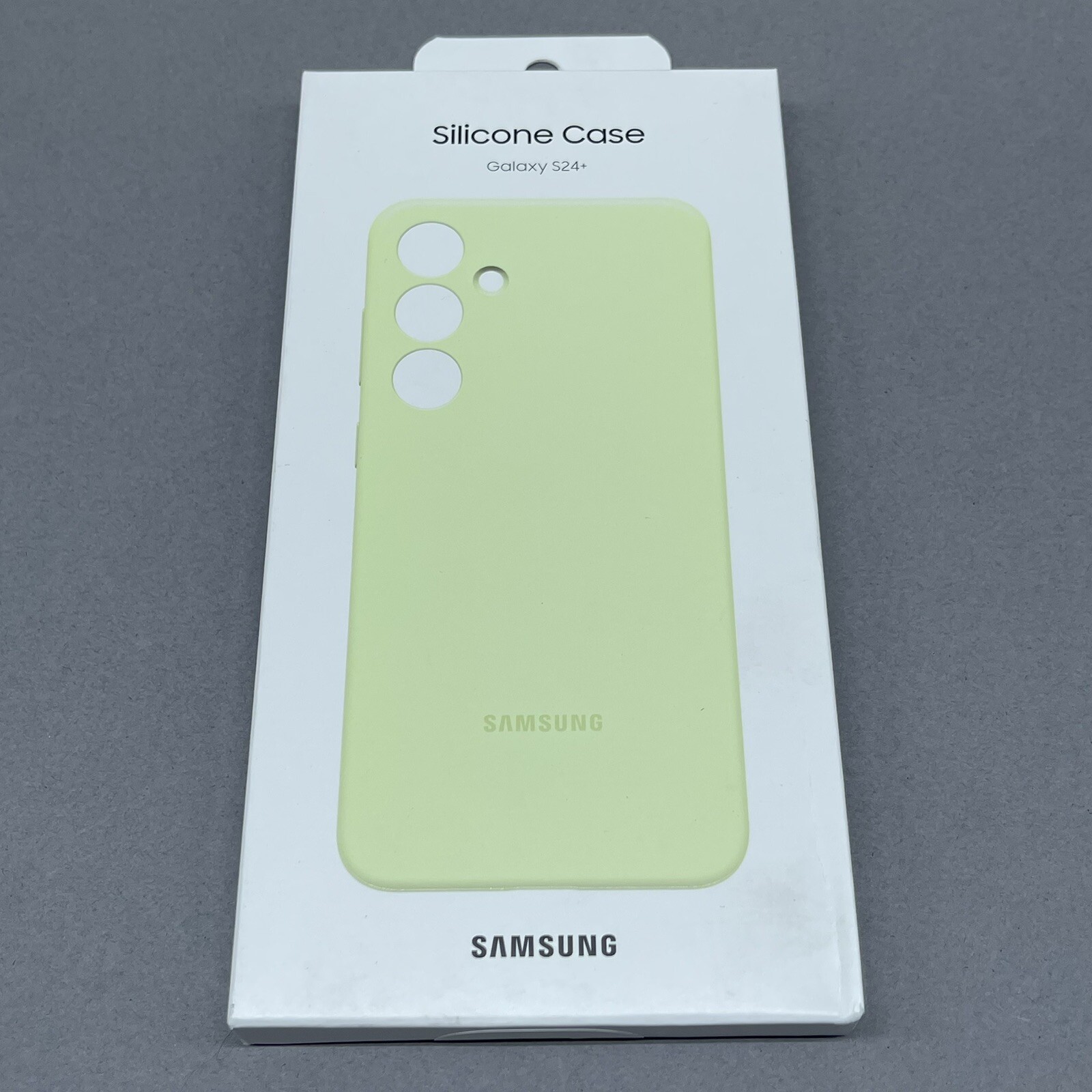 Genuine / Official Samsung Galaxy S24+ Plus Silicone Case / Cover - Lime (Green) - Image 3