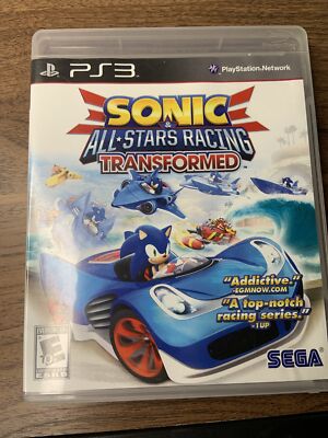 Sonic & All-Stars Racing Transformed -Bonus Edition -Sony PlayStation 3 PS3 CIB