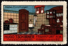 Vintage Germany Poster Stamp Hugo Tschirner Household And Kitchen Equipment
