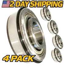 (4 Pack) Front Wheel Ball Bearings fits Troy-Bilt Mustang XP Series 46 50 54 60