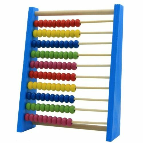Childrens Wooden Abacus Kids Chalk Board Chalkboard Counting Drawing Toy For Sale Online Ebay