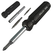 Malco Tools RD6 6 in 1 Reversible Screwdriver / Nut Driver 