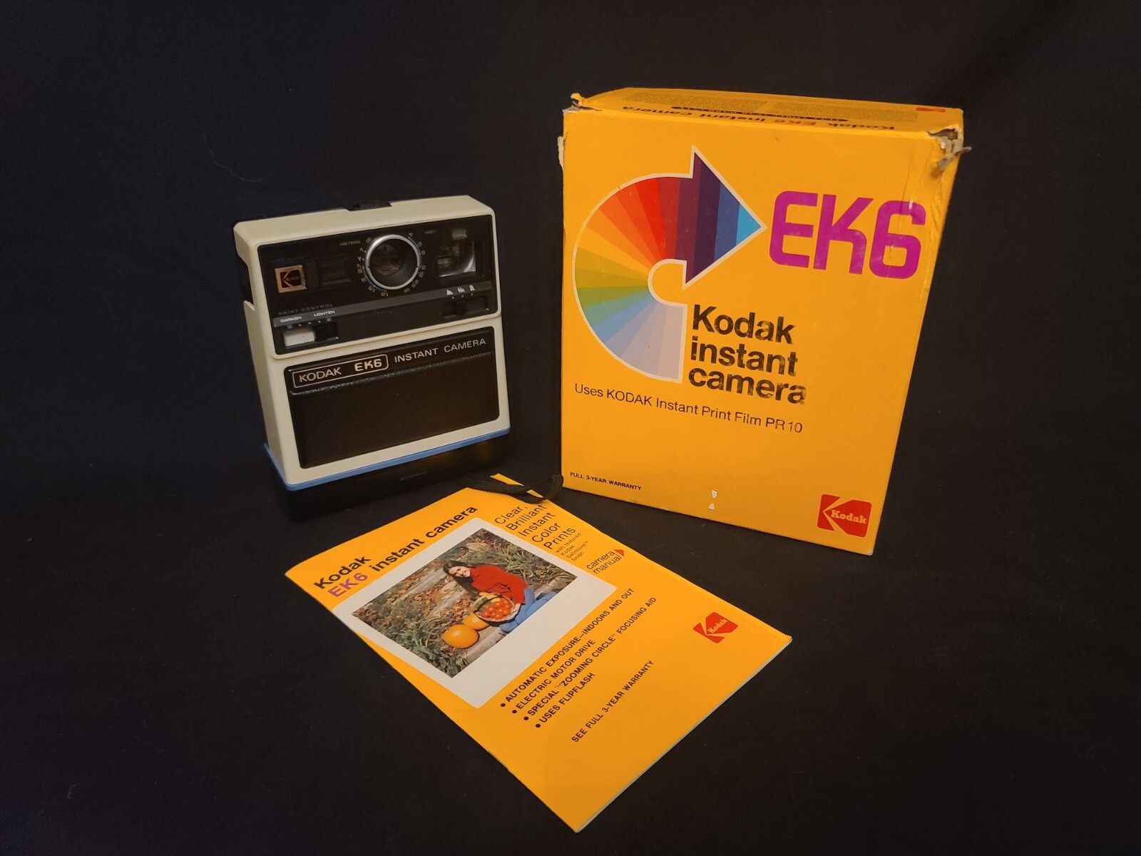 Kodak Instant Camera Ek6 In Box With Manual Mint-image