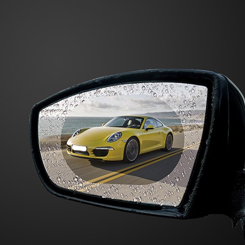 2x Car Rainproof Anti Fog Anti-glare Rearview Mirror Trim Film Cover Accessories - Picture 9 of 12