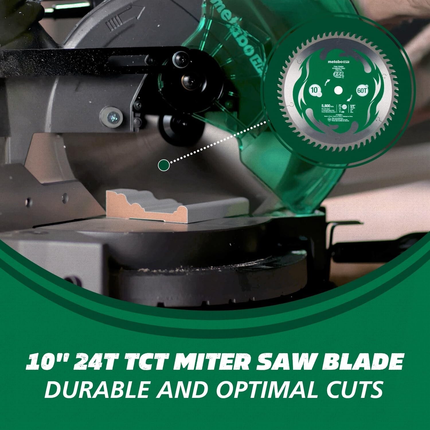 Compound Miter Saw, 10" Miter Saw with Large Table Saw for woodworking