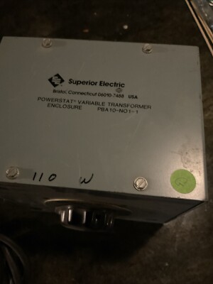 Superior Electric PBA10-N01-1 Powerstat Variable Transformer 1