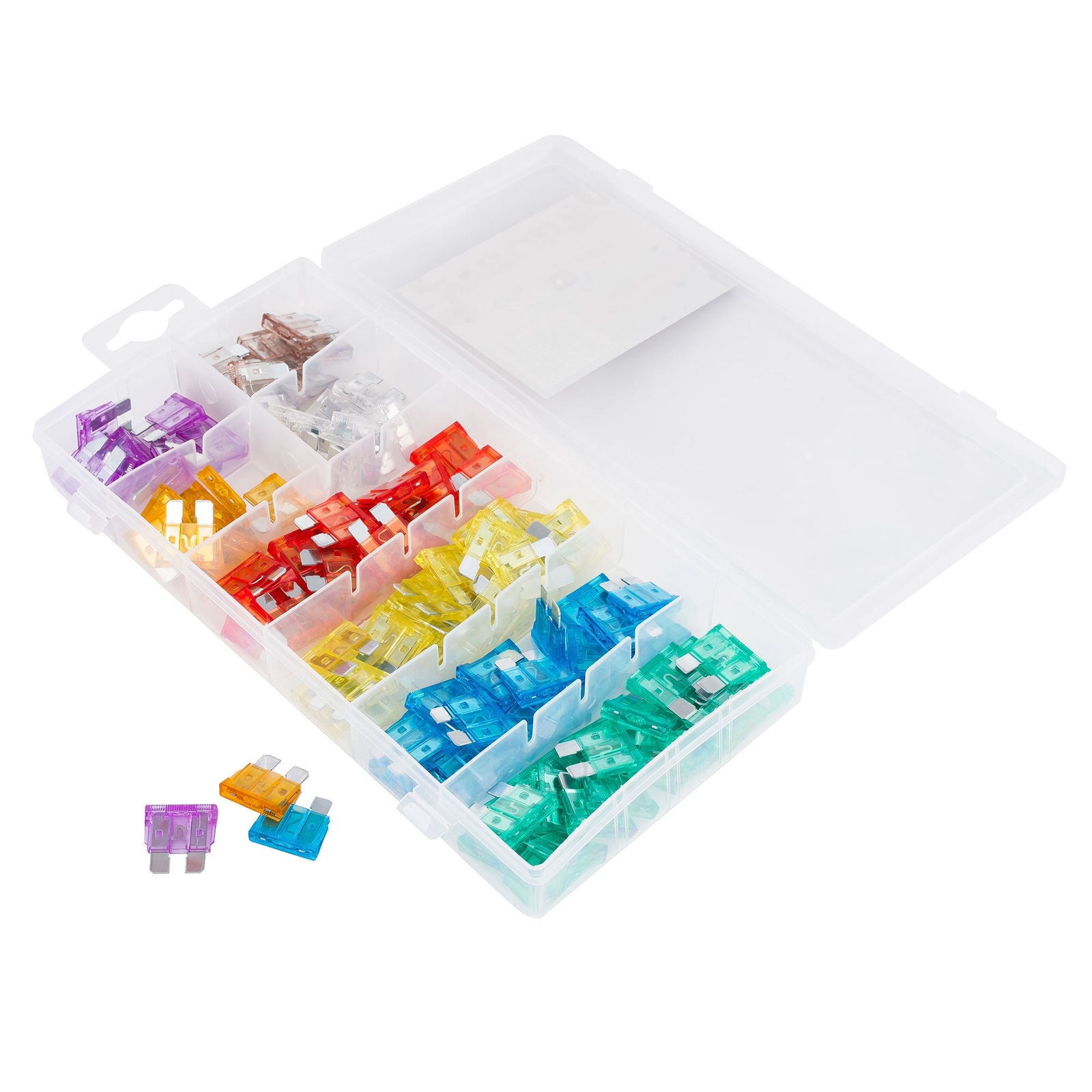 Demon Tweeks Auto Blade Fuses 120 Piece Assortment - 5A, 10A, 15A, 20A, 25A, 30A