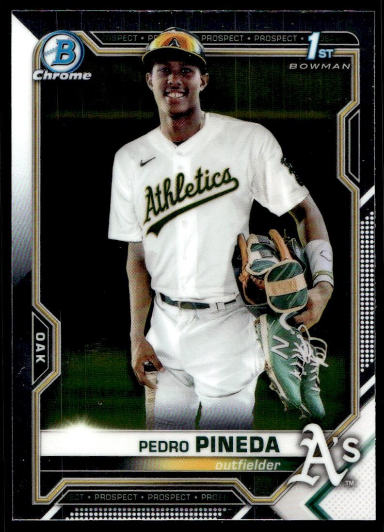 2021 Bowman Chrome Prospects Pedro Pineda Oakland Athletics #BCP-216
