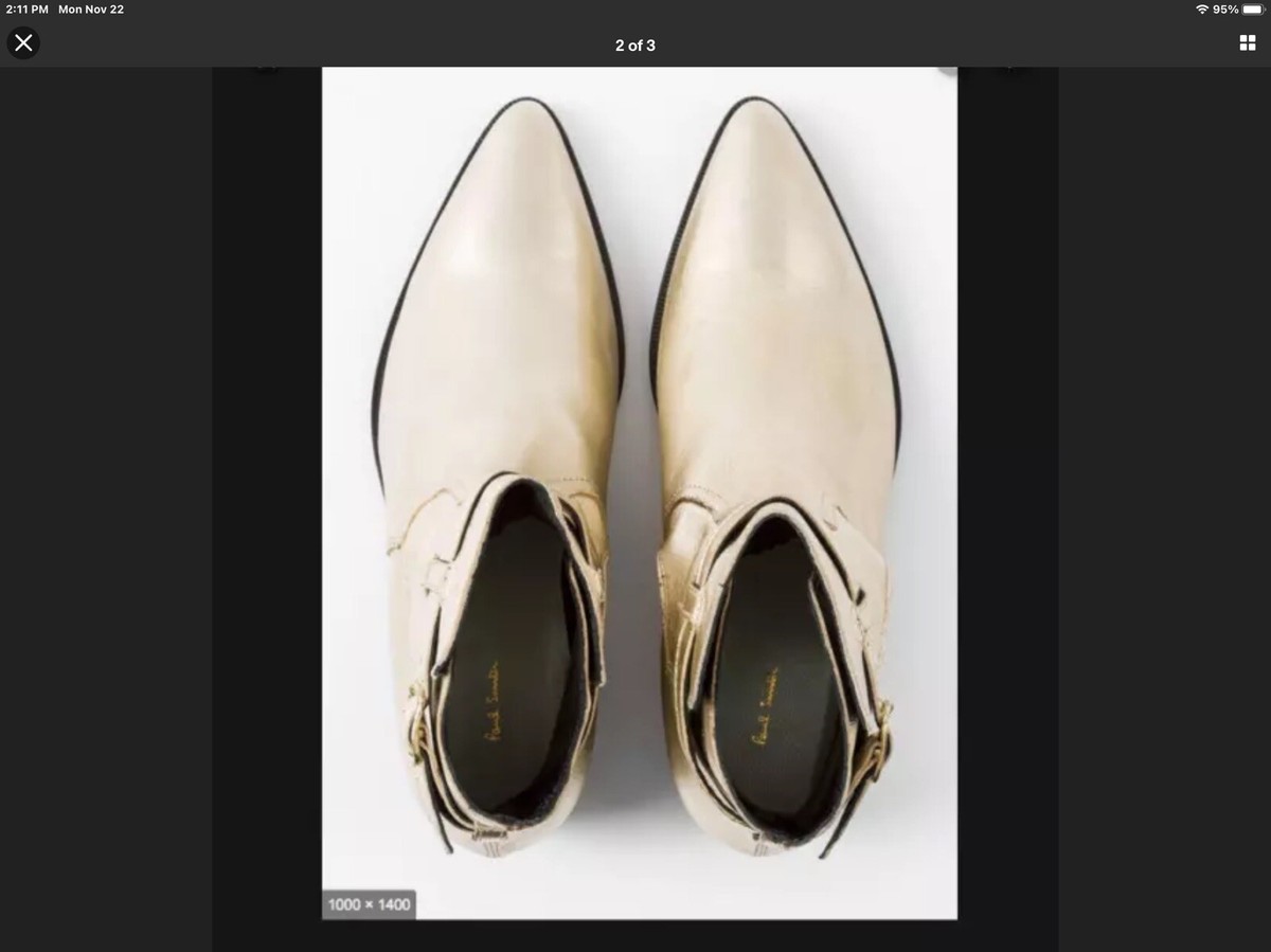 Paul Smith Gold Leather Dylan’s Boot The season main image 4