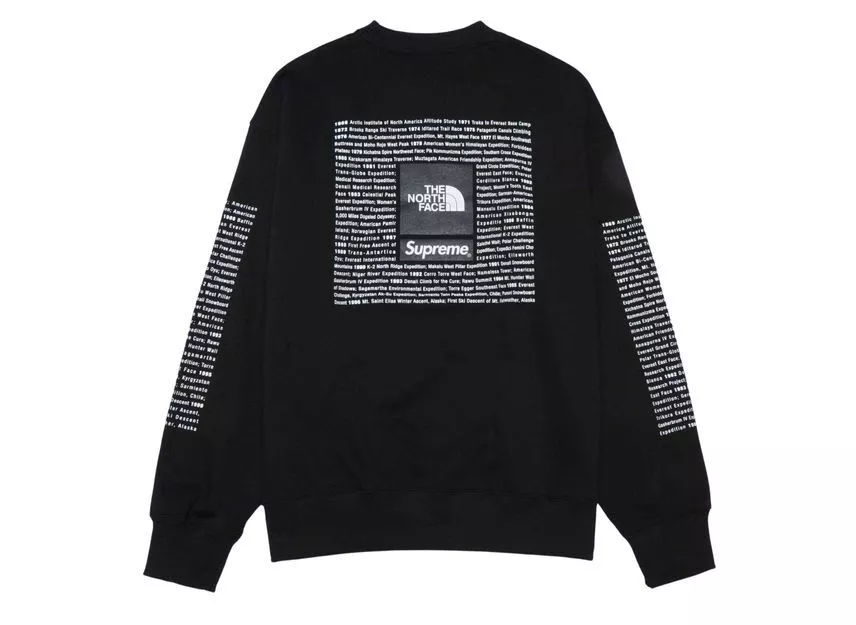 Col rond noir Supreme The North Face