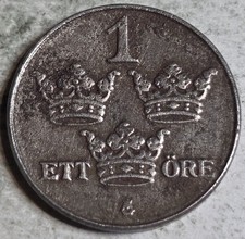 Sweden 1918 1 Ore
