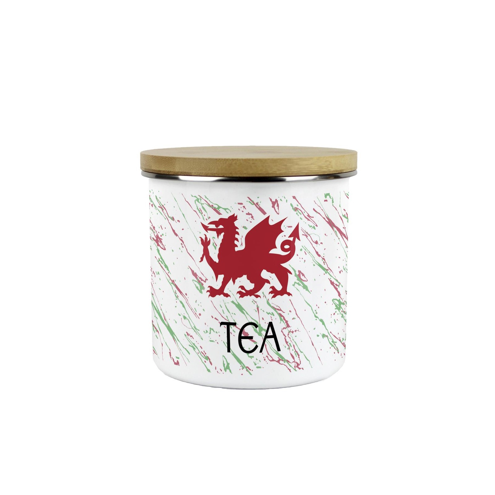 Welsh Dragon Tea Medium Canister - Wales Souvenir 600ml Kitchen Gifts