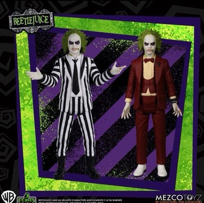 Beetlejuice 5 Points Actionfiguren Set Mezco